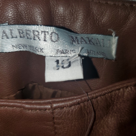 Alberto Makali Womens Leather Pants 10 - Picture 5 of 11